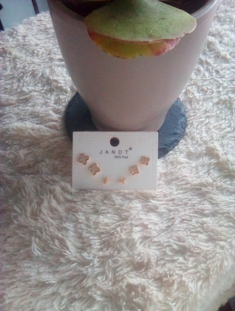 2/$20 Gold Plated Clover Stud Earring Set - 3 Pairs - Picture 5 of 7